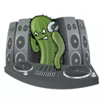 Dessin vectoriel de DJ Cactus